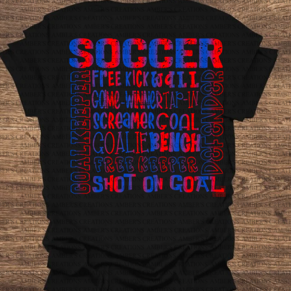 Soccer Typography PNG Designs