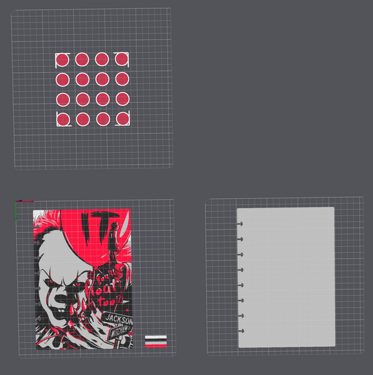 Clown – A5 3D Digital Product | Cover, Back & Rings