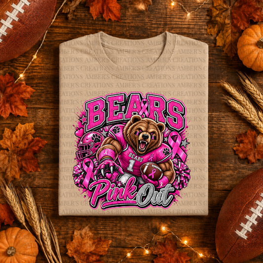 Pink Out Bears PNG