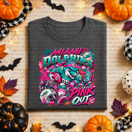 Dolphins Pink Out PNG