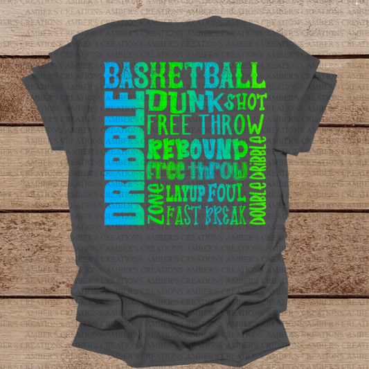 Basketball Typography PNG Designs