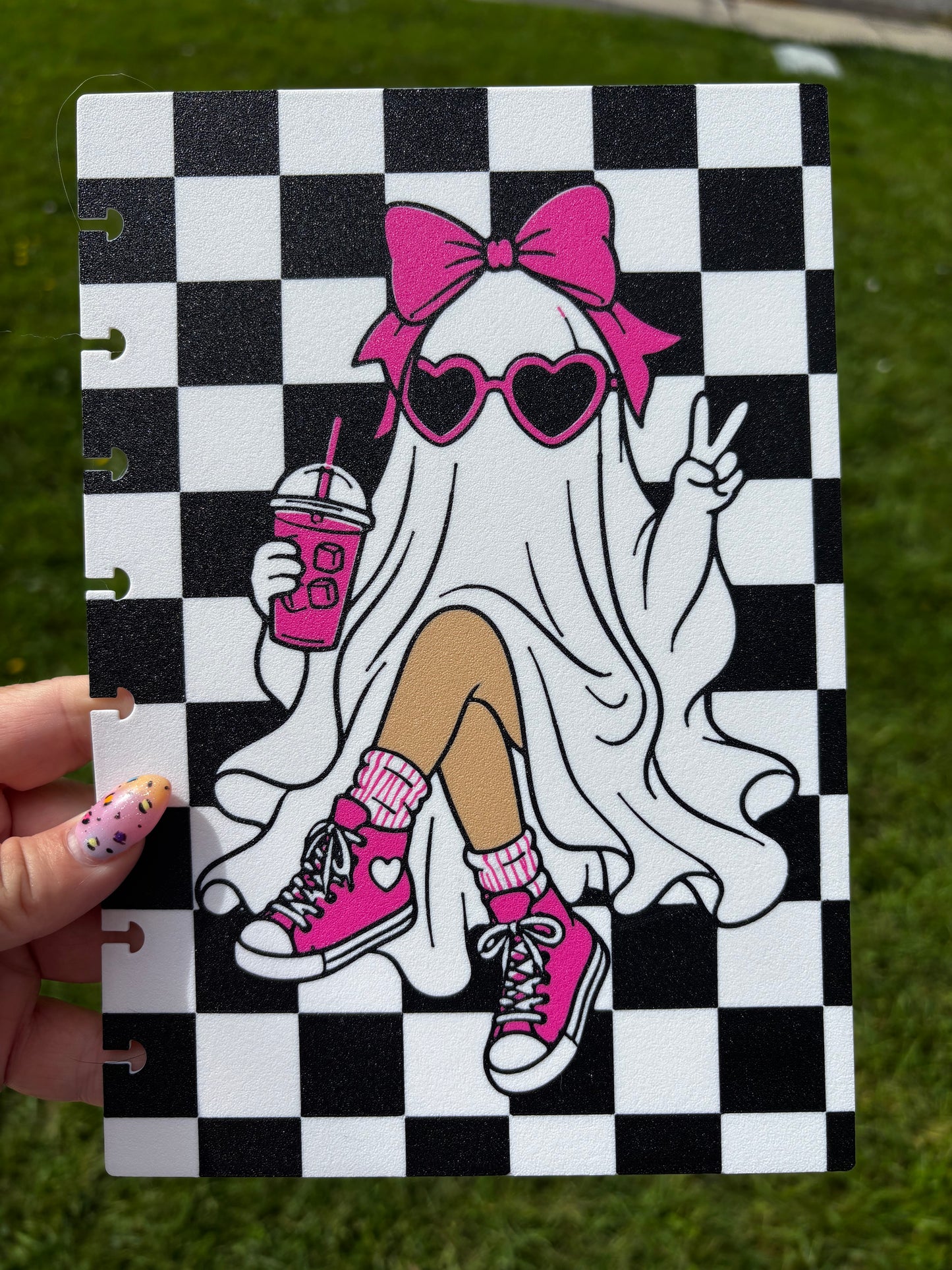 Ghost Pink Shoes – A5 3D Digital Product | Cover, Back & Rings