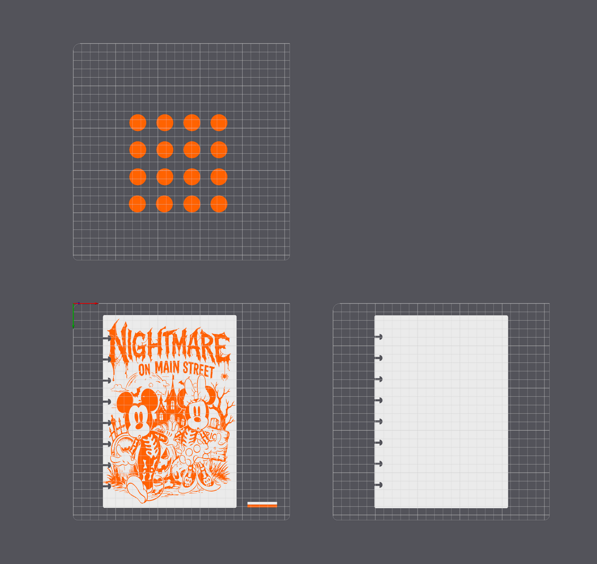 Nightmare on Main – A5 3D Digital Product | Cover, Back & Rings