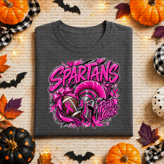 Pink Out Spartans PNG