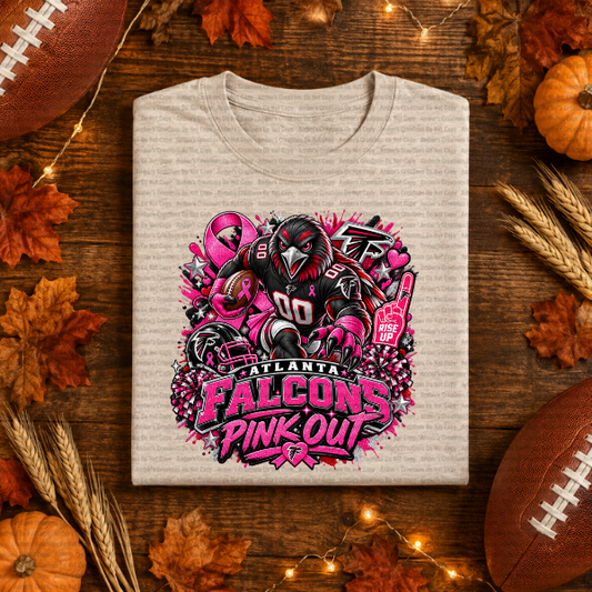 Atlanta Pink Out Football PNG