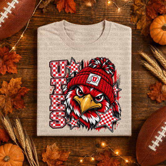 Utes Checkered Game Day PNG